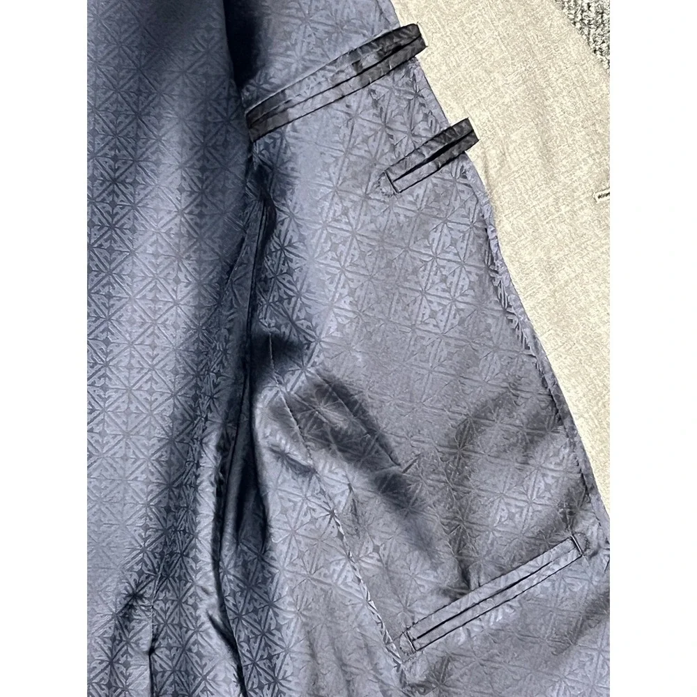 NWT Hardy Amies Savile Row London Men's Grey Wool Blazer Suit Jacket 38R Slim - Picture 11 of 16